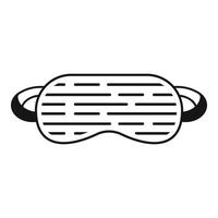 Soft sleeping mask icon, simple style vector