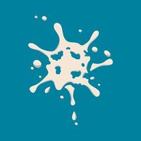 Small spot of milk icon vector