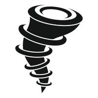 Force tornado icon, simple style vector