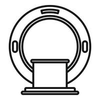 Magnetic resonance imaging diagnostic icon, outline style vector