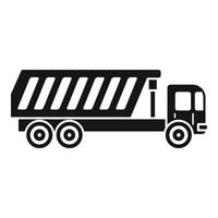 Tipper building icon, simple style vector