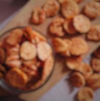 defocused abstract background and of food photo