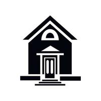 Small house icon, simple style vector