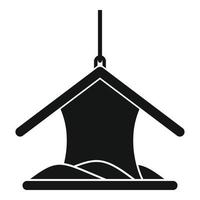 icono de comederos de aves de casa, estilo simple vector