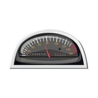 Small speedometer for car icon, cartoon style vector