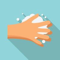 Hand wash icon, flat style vector