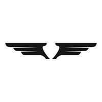 Design wings icon, simple style vector