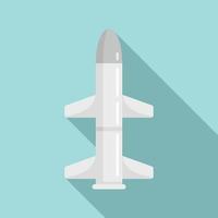 Missile broken icon, flat style vector