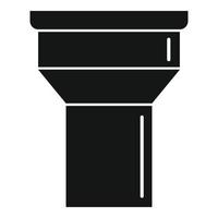 Gutter icon, simple style vector