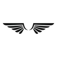 Phoenix wings icon, simple style vector