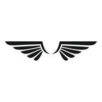 Phoenix wings icon, simple style vector