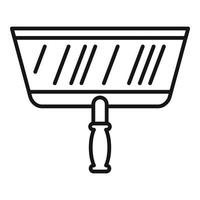 Putty knife scraper icon, outline style vector