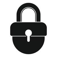 Investigator padlock icon, simple style vector