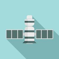 Signal satellite icon, flat style vector