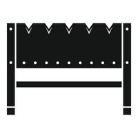 Home brazier icon, simple style vector