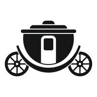 Brougham icon, simple style vector