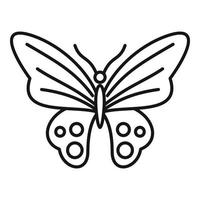 Classic butterfly icon, outline style vector