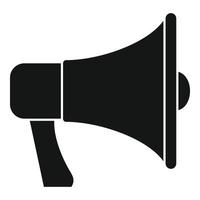 Tv megaphone icon, simple style vector