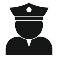 Guard man icon, simple style vector