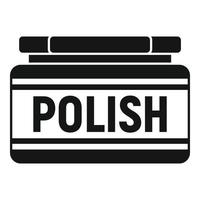 Shoe polish icon, simple style vector