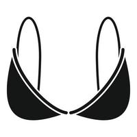 Fashion bra icon, simple style vector