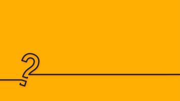 Yellow question mark background with text space. Quiz symbol. vector