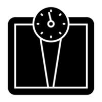 An icon design of weight scale vector