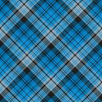 Seamless pattern in blue, black and gray colors for plaid, fabric, textile, clothes, tablecloth and other things. Vector image. 2