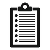 Library do list icon, simple style vector