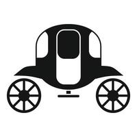 Luxury brougham icon, simple style vector