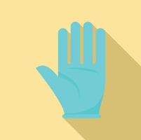 Survival glove icon, flat style vector