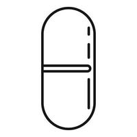 Refill capsule icon, outline style vector