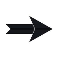 Big arrow icon, simple style vector