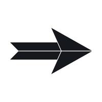 Big arrow icon, simple style vector