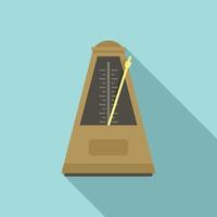 Motion metronome icon, flat style vector