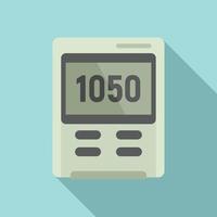 Dashboard barometer icon, flat style vector