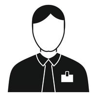 Internship customer icon, simple style vector