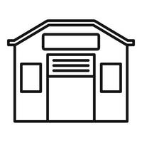 Storage warehouse icon, outline style vector