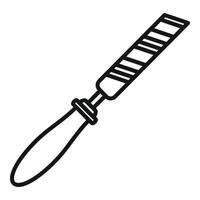 Chisel gouge icon, outline style vector