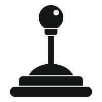 Video game joystick icon, simple style vector