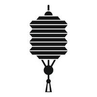 Design chinese lantern icon, simple style vector