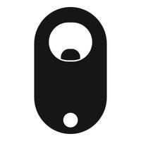 Portable bottle-opener icon, simple style vector