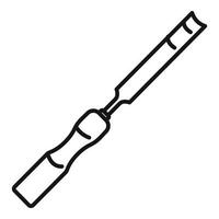 Chisel repair icon, outline style vector