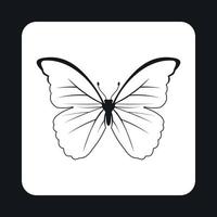 Butterfly icon, simple style vector