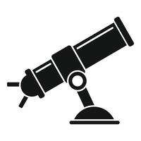 Telescope icon, simple style vector