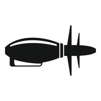 Aircraft repair part icon, simple style vector