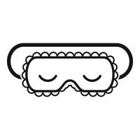 Sleeping mask icon, simple style vector
