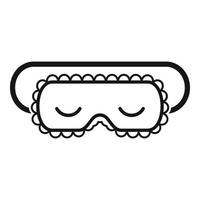 Sleeping mask icon, simple style vector