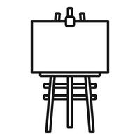 Frame easel icon, outline style vector
