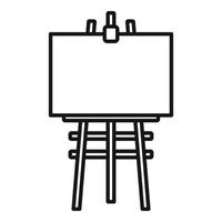 Frame easel icon, outline style vector